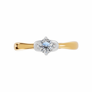 Floral Embrace Ring - 18Kt Gold Vermeil
